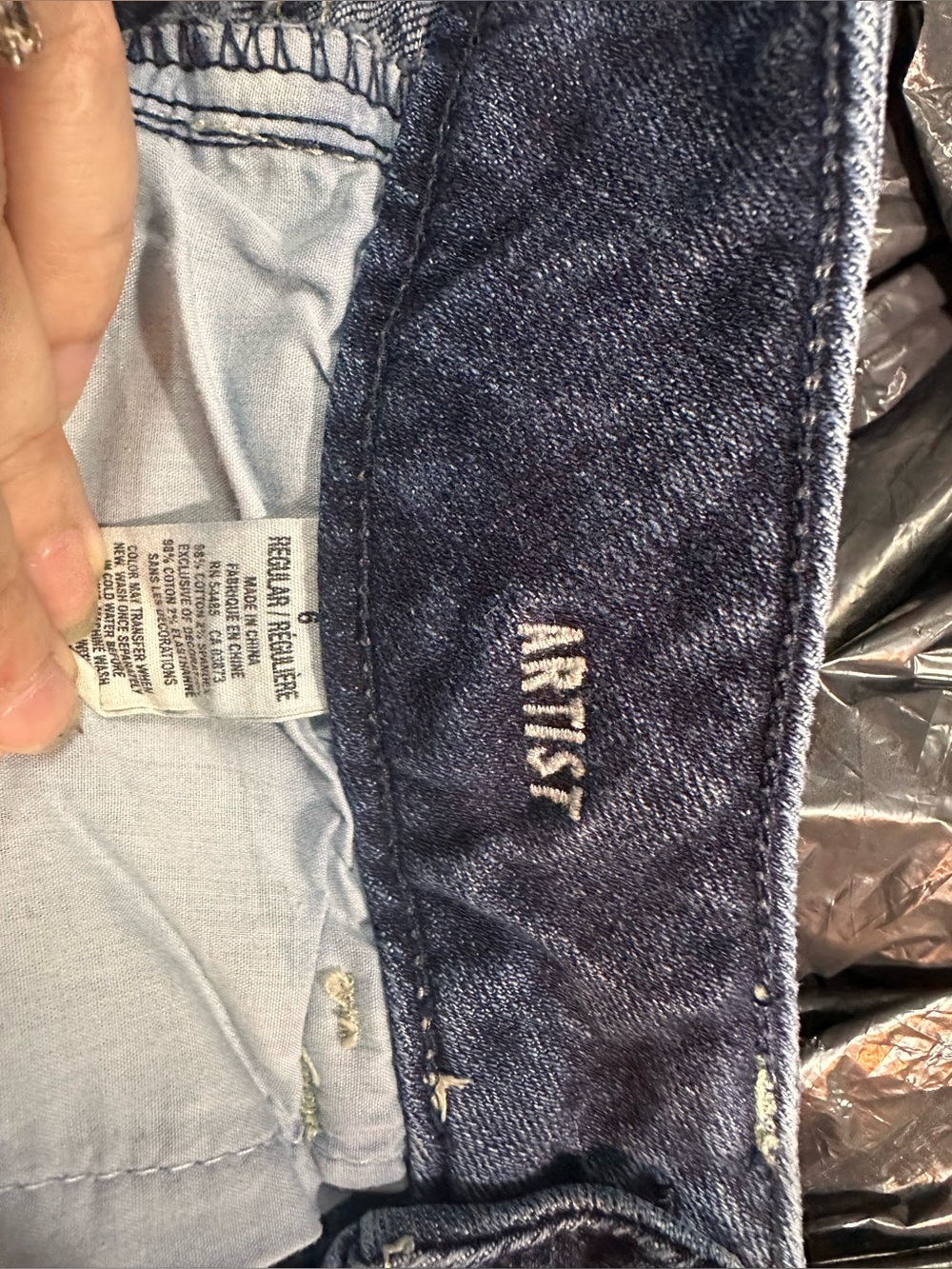 American Eagle Outfitters Dark Blue Bootcut Jeans - Picture 4 of 4